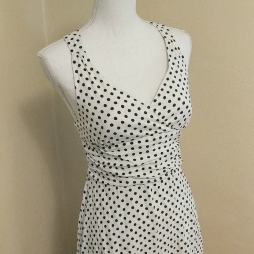 Jessica Howard • Vintage Dot Cross Back Dress